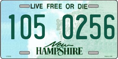 NH license plate 1050256