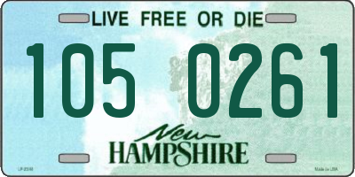 NH license plate 1050261