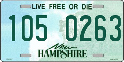 NH license plate 1050263
