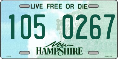 NH license plate 1050267