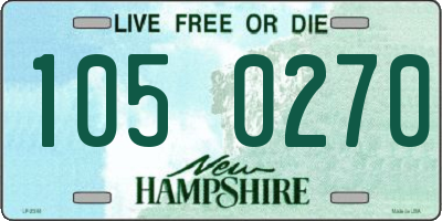 NH license plate 1050270