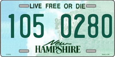 NH license plate 1050280