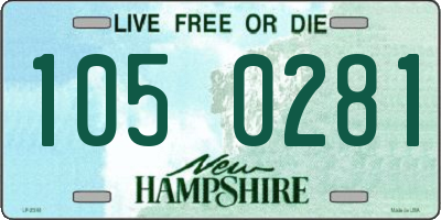 NH license plate 1050281