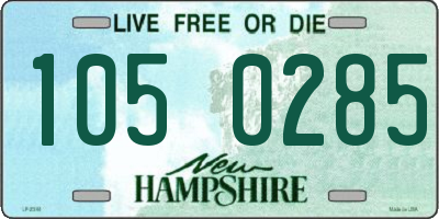 NH license plate 1050285