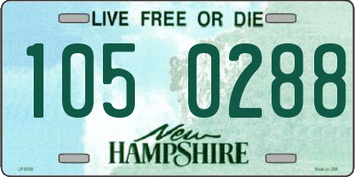 NH license plate 1050288