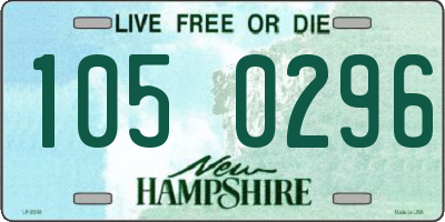 NH license plate 1050296