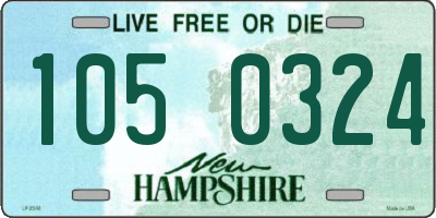 NH license plate 1050324