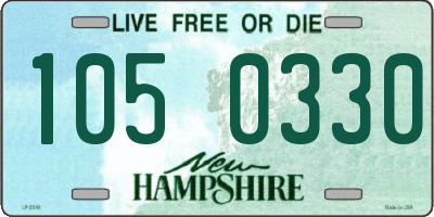NH license plate 1050330