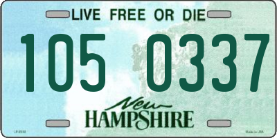 NH license plate 1050337