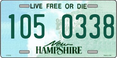 NH license plate 1050338