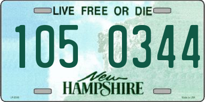 NH license plate 1050344