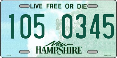 NH license plate 1050345