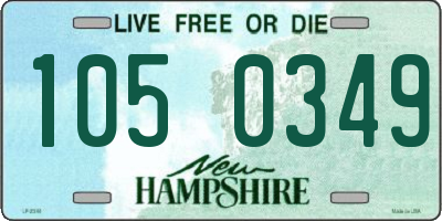 NH license plate 1050349