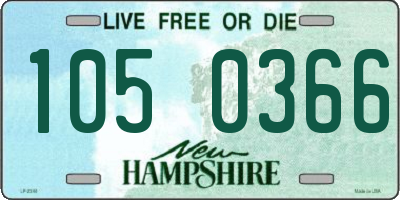 NH license plate 1050366