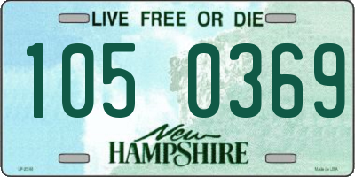 NH license plate 1050369