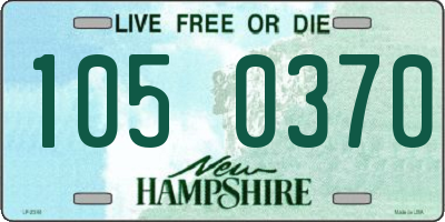 NH license plate 1050370