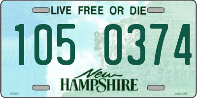 NH license plate 1050374