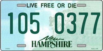 NH license plate 1050377