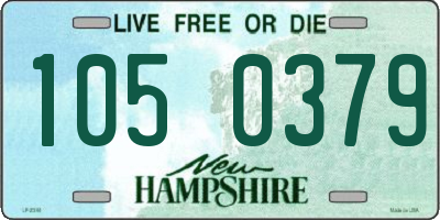 NH license plate 1050379