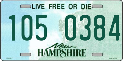 NH license plate 1050384