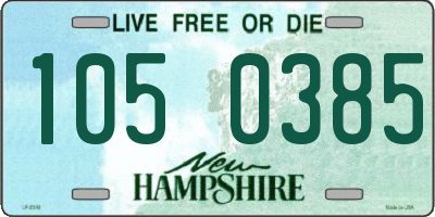 NH license plate 1050385