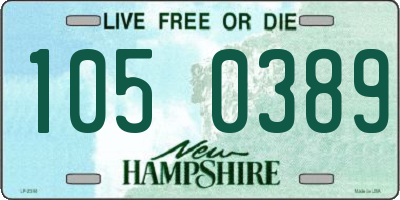 NH license plate 1050389