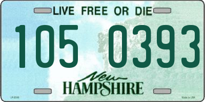 NH license plate 1050393