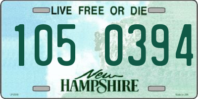 NH license plate 1050394