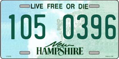 NH license plate 1050396