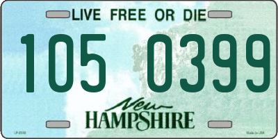 NH license plate 1050399