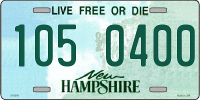 NH license plate 1050400