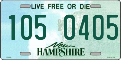 NH license plate 1050405