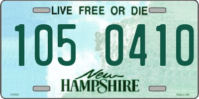 NH license plate 1050410