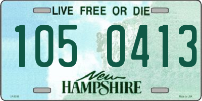 NH license plate 1050413