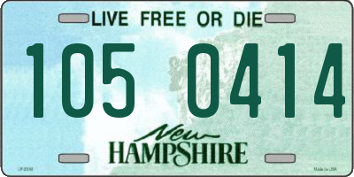 NH license plate 1050414