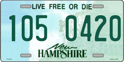 NH license plate 1050420