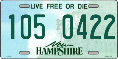 NH license plate 1050422