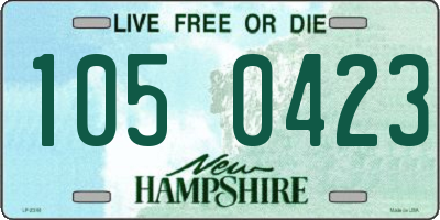 NH license plate 1050423