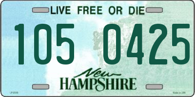 NH license plate 1050425