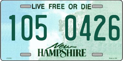 NH license plate 1050426