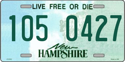 NH license plate 1050427