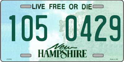 NH license plate 1050429