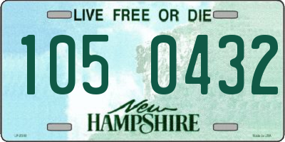 NH license plate 1050432