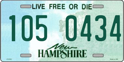 NH license plate 1050434