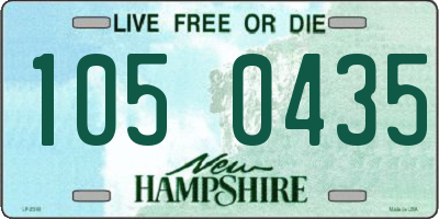 NH license plate 1050435