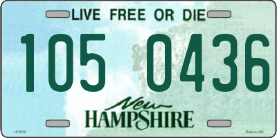 NH license plate 1050436