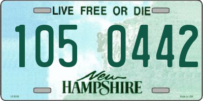 NH license plate 1050442