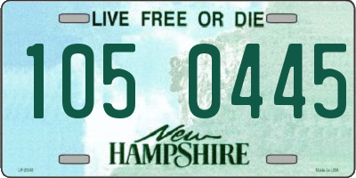 NH license plate 1050445