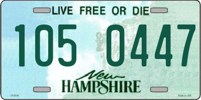 NH license plate 1050447