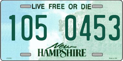 NH license plate 1050453
